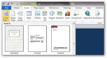 Как да създадете персонализирани заглавни страници в Microsoft Word 2010 (Microsoft Office) Как да създадете персонализирани заглавни страници в Microsoft Word 2010