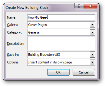 Как да създадете персонализирани заглавни страници в Microsoft Word 2010