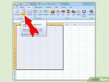 Как да създадете таблица в Excel