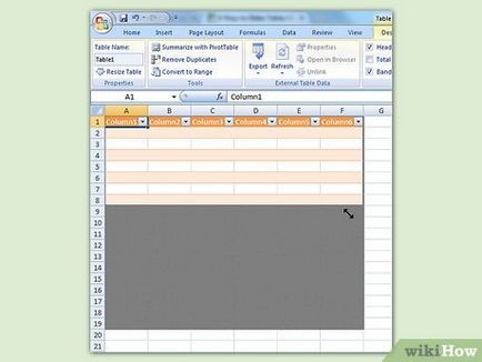 Как да създадете таблица в Excel