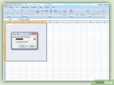 Как да създадете таблица в Excel