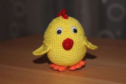 Как да плетене на една кука играчка или сувенир кокошка, петел или пиле