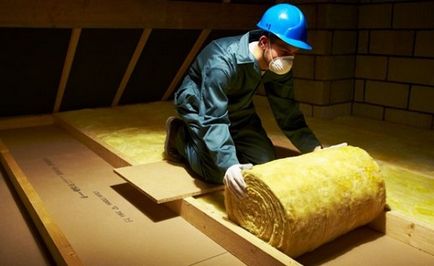 Как да се сложи изолацията на тавана