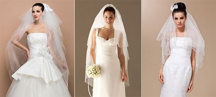 Как да изберем сватбена рокля воал - модели и съвети, снимки