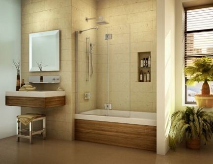 Как да се затвори в банята от дъното на екрана са различни начини за създаване на естетически вид