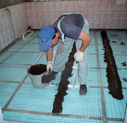 Как да се излее замазка подово отопление, препоръките на експертите