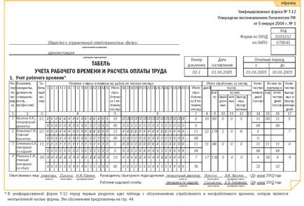 По време на запълване лист (проба)