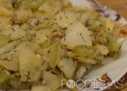 Картофи с пилешки сърца в multivarka - рецепта със снимки