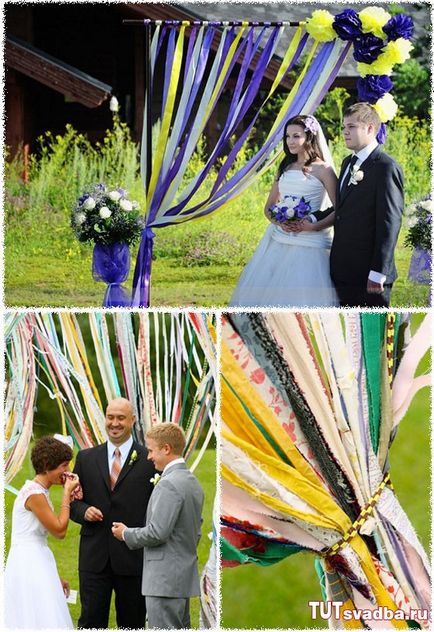 Ribbon в дизайна на сватбени снимки - сватбен сватбен портал тук