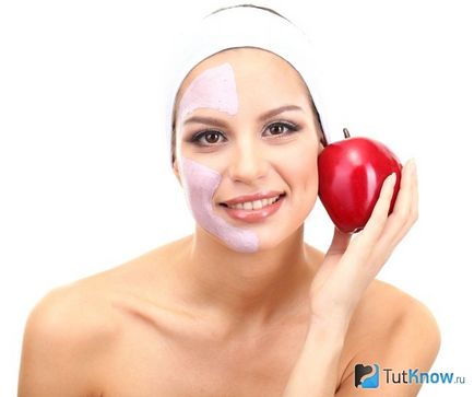 Маска от ябълки за използване на лицето, рецепти, ефект
