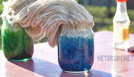 Neskuchniy сайт - как да се боядисват вълнени конци бои за храна