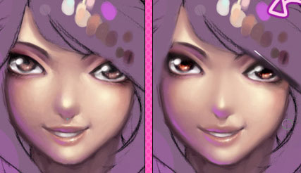 Оцветяване рисуване в Photoshop (Photoshop) Оцветяване на картината в Photoshop