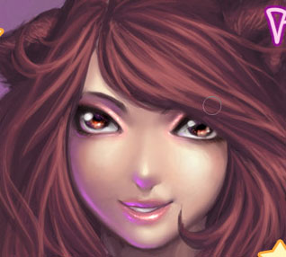 Оцветяване рисуване в Photoshop (след завършен) Оцветяване на картината в Photoshop
