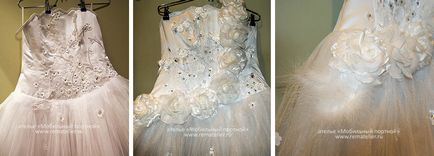 Ремонт на сватбени рокли, мобилно студио шивач