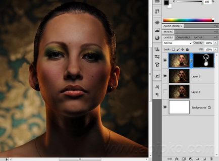 Face Retouch в Photoshop CS5 подробен урок - спестяване - убит - снимка