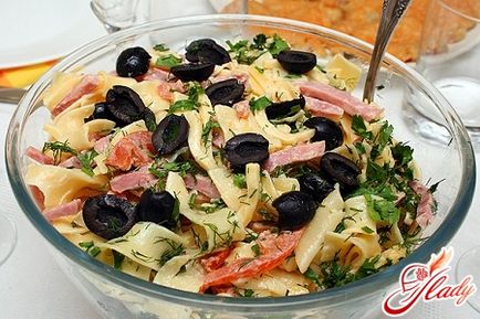 Маруля и домати шунка (шунка салата домати) Салата с шунка и домати