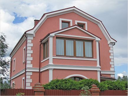 Stucco дом със собствените си ръце фасада - мазач фасада