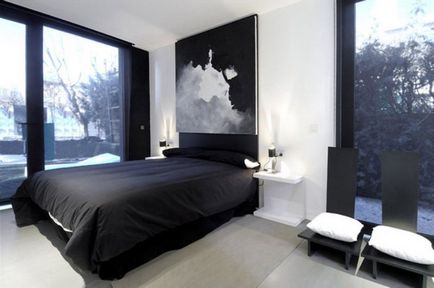 Спални в хай-тек стил - интериорен дизайн снимка