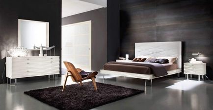 Спалнята е в стила на хай-тек снимка спалня дизайн в хай-тек, как да се организира спалня високотехнологично