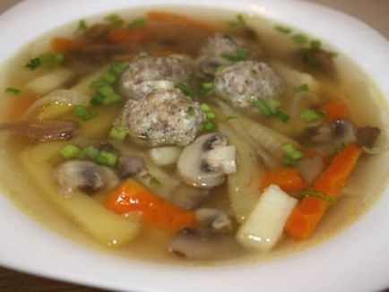 Кюфте супа, супа рецепта с кюфтета