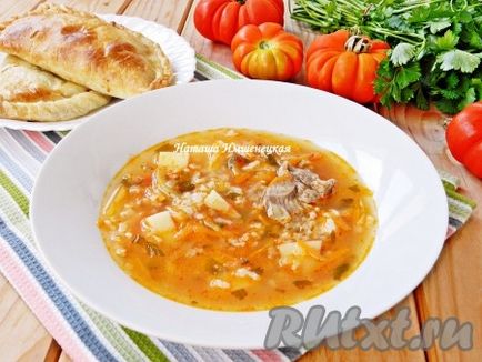 Супа с домати и ориз - рецептата със снимка