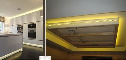 LED светлини кухня - относно избора и инсталирането на свои ръце (снимка)