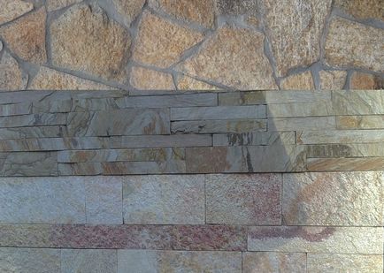 Texture, форма и блясък на естествен камък в дизайна на фасади