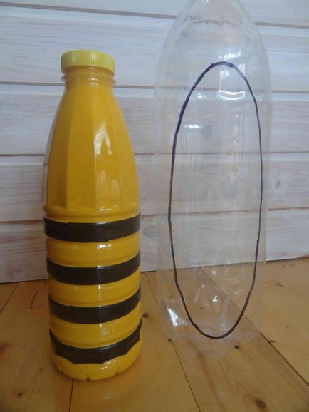 Смешни пчелите от пластмасови бутилки със собствените си ръце - Справедливи Masters - ръчна изработка, ръчно изработени