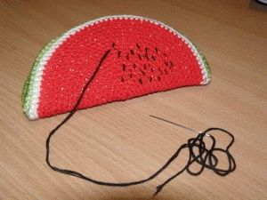 Плетено плодове диня трикотажни (плетене) Плетена плетени плодове диня