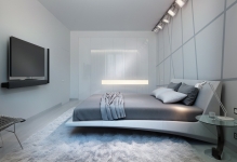 Hi-тек стил в спалнята снимка слушалки дизайн internera на