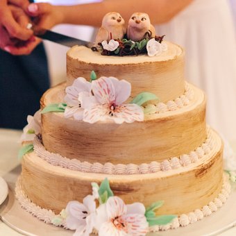 Поръчайте сватбени торти във формата на машини жена си с доставка в Москва