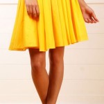 Жълт пола, какво да облека жълто пола