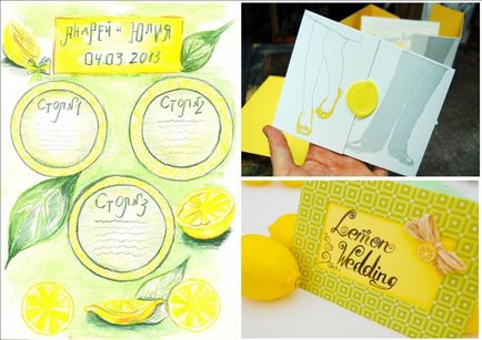 Жълто - лимон сватба в разбирането студио акцент декор