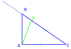 Как да се докаже, че триъгълникът е правоъгълен