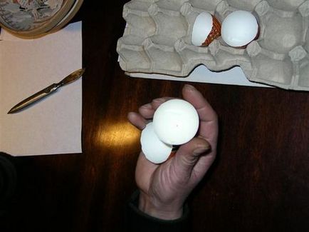 Яйца с ръцете си