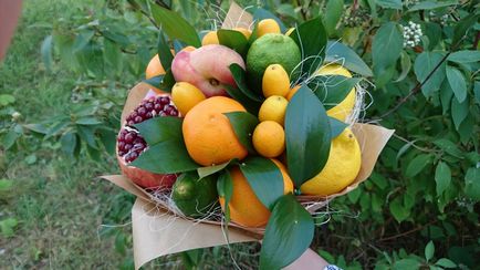 Как да направим букет от плодове