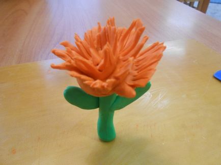 Как да си направим цвете от пластелин