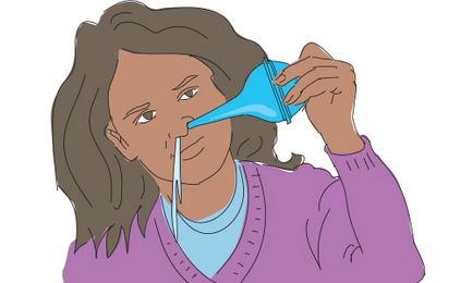 Как да се измие носа с физиологичен разтвор