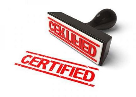 Какво е определението за сертифициране
