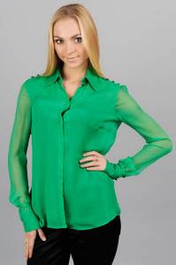 Какво зелена блуза