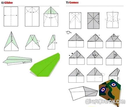 10 начина как да се правят хартиени самолетчета, видео, графики