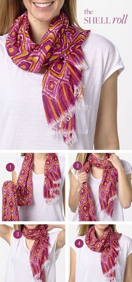 10 начина да обвържат един красив шал