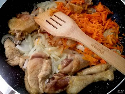 Chakhokhbili пиле в грузински - стъпка по стъпка рецепта със снимки на