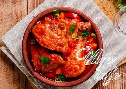 Chakhokhbili пиле грузински рецепта с стъпка по стъпка снимки