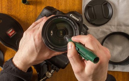 Почистване на обектива на камерата - как да го направя така
