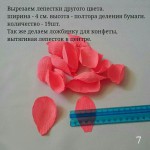 Цветя от велпапе синя хартия - как да се направи гофрирани цветя
