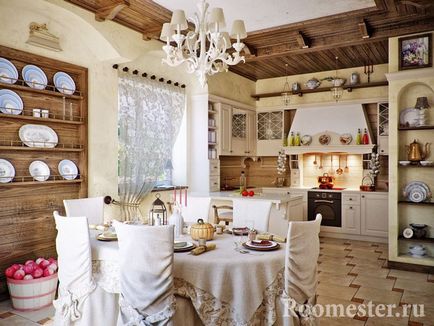 Рустик стил в интериора на една селска къща с ръцете си - 30 снимки