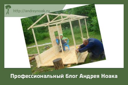 Детска къща от дърво с ръцете си, а строителните чертежи
