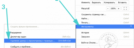 Google Chrome чисти бисквитки