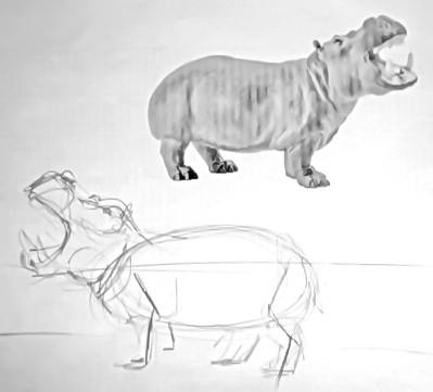 Как да се направи хипопотам (gippopopotama)